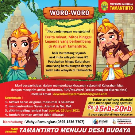 Ayo Ikut Bepartisipasi dan Dukung Tamantirto Menuju Desa Budaya