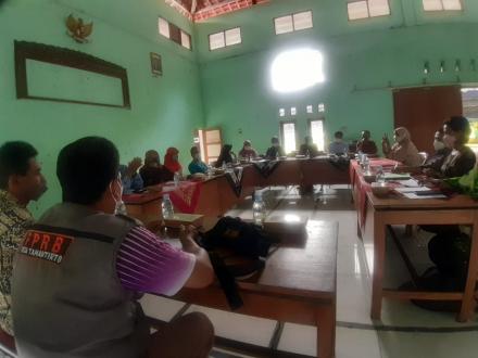 Technical Meeting Persiapan Vaksinasi Massal 21 Mei 2022 di Aula Balai Kalurahan Tamantirto