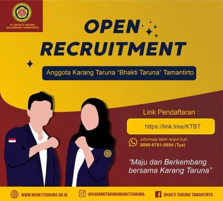 Open Recruitment Anggota Karang Taruna 