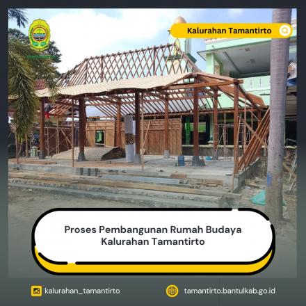 Proses Pembangunan Rumah Budaya Kalurahan Tamantirto