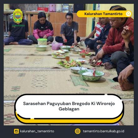 Sarasehan Paguyuban Bregodo Ki Wirorejo Geblagan