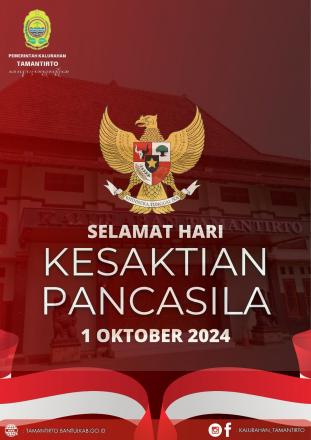 Selamat Hari Kesaktian Pancasila!