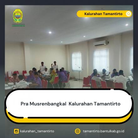 Pra Musrenbangkal Kalurahan Tamantirto