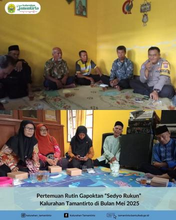Pertemuan Rutin Gapoktan “Sedyo Rukun” Kalurahan Tamantirto di Bulan Mei 2025