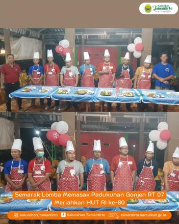 Semarak Lomba Memasak Padukuhan Gonjen RT 07 Meriahkan HUT RI ke-80
