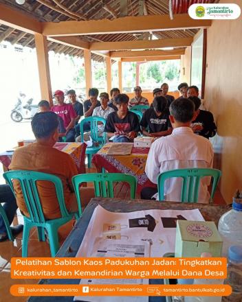 Pelatihan Sablon Kaos Padukuhan Jadan: Tingkatkan Kreativitas dan Kemandirian Warga Melalui Dana Des