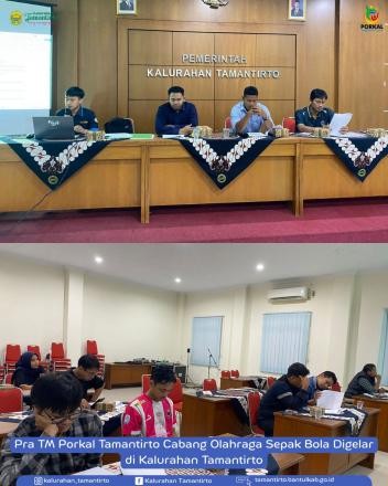 Pra TM Porkal Tamantirto Cabang Olahraga Sepak Bola Digelar di Kalurahan Tamantirto