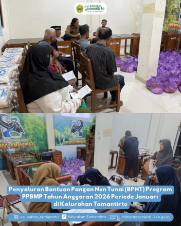 Penyaluran Bantuan Pangan Non Tunai (BPNT) Program PPBMP Tahun Anggaran 2026 Periode Januari